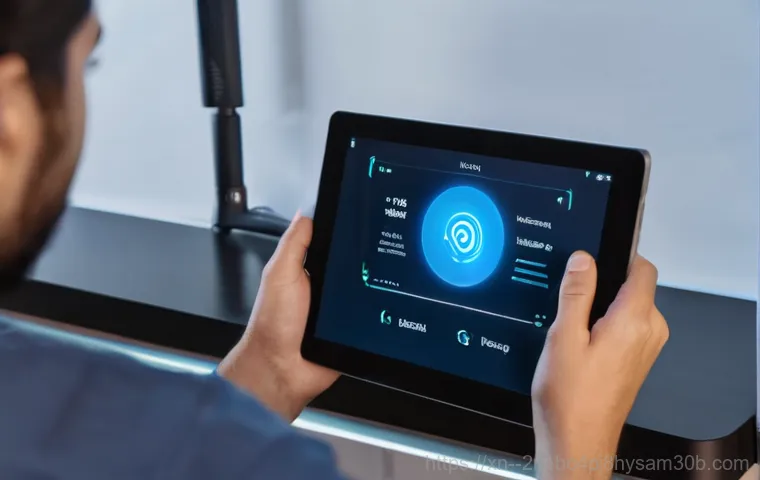 상일동 STATUS_SESSION_TIMEOUT - **Prompt:** A young professional, appearing slightly exasperated, sits at a clean, modern home offic...