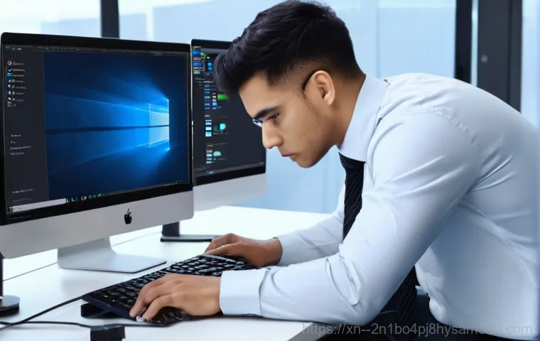 주암동 STATUS_DEVICE_NOT_READY - A young professional, looking visibly stressed and concerned, sits at a modern desk in a well-lit ho... 주암동 STATUS_DEVICE_NOT_READY - A young professional, looking visibly stressed and concerned, sits at a modern desk in a well-lit ho...