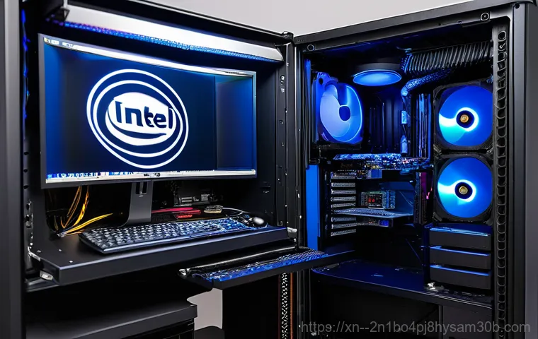 중화동 오버클럭 뚜따 - A close-up shot of an Intel i7-8700K CPU being carefully delidded on a clean, well-lit workbench. A ...