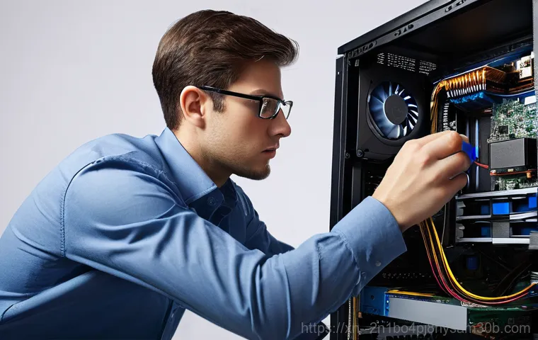 신원동 KERNEL_STACK_INPAGE_ERROR - **Prompt 1: Sudden Bluescreen Frustration**
    A young adult, male or female, sits at a desk, looki...