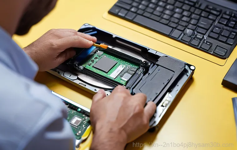 순화동 HDD조립 및 교체수리 - A person in their late 20s or early 30s, dressed in smart casual attire, sits at a desk in a modern ... 순화동 HDD조립 및 교체수리 - A person in their late 20s or early 30s, dressed in smart casual attire, sits at a desk in a modern ...