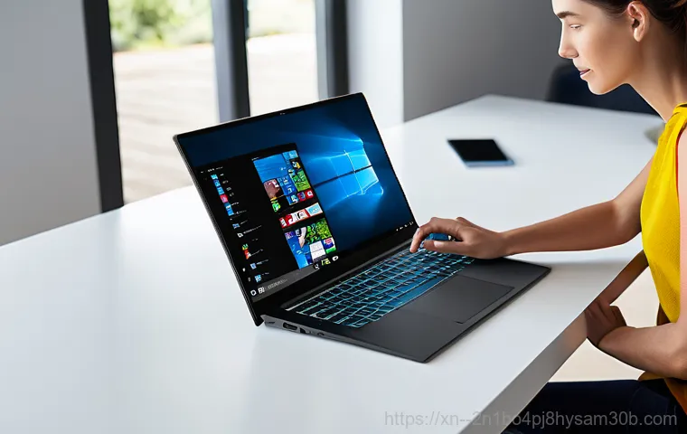 운니동 윈도우10 windows10 재설치 포맷  초기화 - A close-up of a modern desktop computer or laptop looking visibly strained and overwhelmed. Digital ...