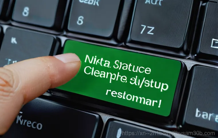 서계동 STATUS_SYSTEM_LICENSE_INVALID - A person in their mid-30s, wearing a plain t-shirt and work pants, is kneeling beside an open deskto...