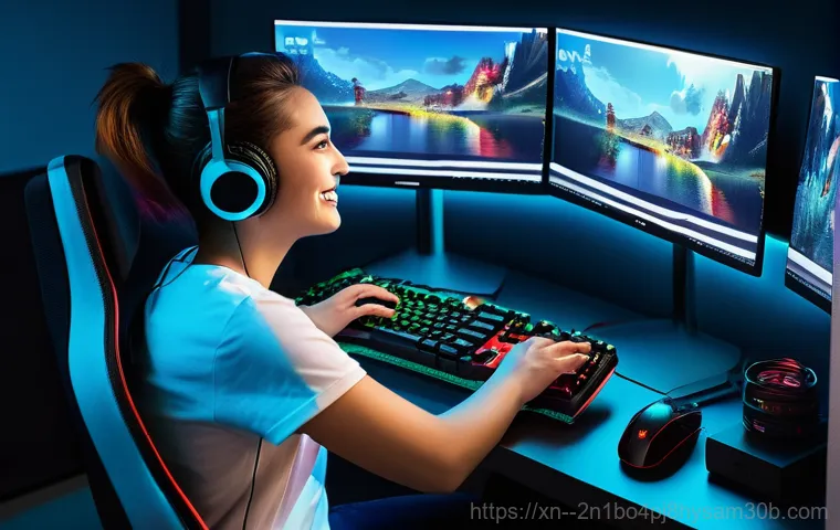 산림동 그래픽카드조립 및 교체수리 - A concerned young adult (gender-neutral, wearing casual clothes) sitting in front of a computer scre... 산림동 그래픽카드조립 및 교체수리 - A concerned young adult (gender-neutral, wearing casual clothes) sitting in front of a computer scre...