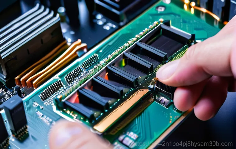 팔판동 메모리조립 및 교체수리 - A young adult, looking visibly frustrated, sits in front of a computer monitor. The screen displays ...