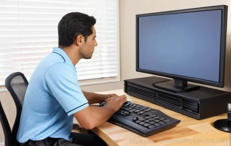 개화동 컴퓨터 desktop 출장방문수리점 - A professional woman in her early 30s sits at a modern home office desk, looking exasperated at her ... 개화동 컴퓨터 desktop 출장방문수리점 - A professional woman in her early 30s sits at a modern home office desk, looking exasperated at her ...