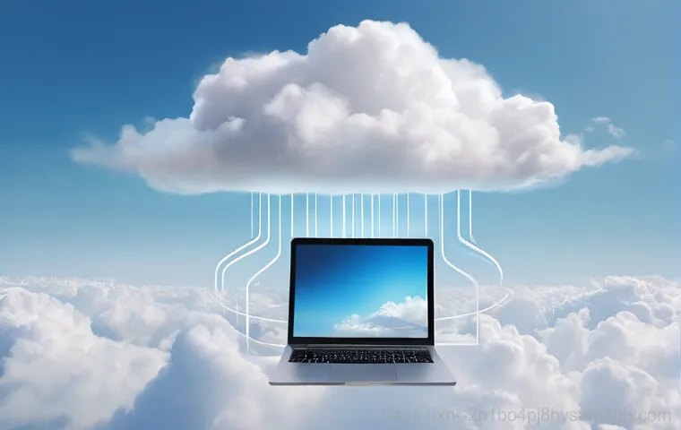 원지동 STATUS_DISK_FULL - **Prompt:** A bright, clean, and futuristic digital landscape representing a computer's organized st...