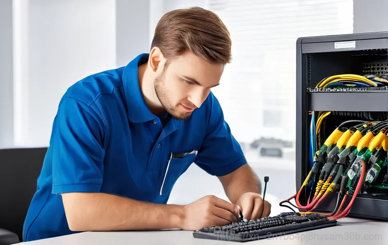 대현동 ftp서버출장방문수리점 - **Image Prompt 1: Frustrated Business Owner with FTP Server Issue**
    A business professional, app...