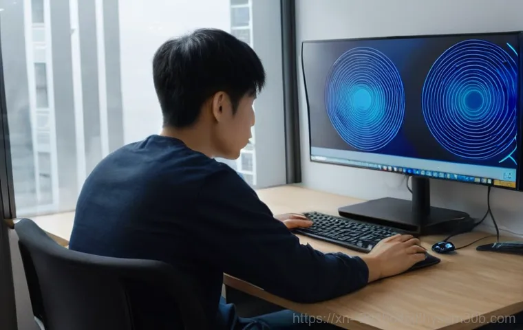 갈월동 쿨러조립 및 교체수리 - Image Prompt 1: The Frustration of an Overheating PC in an Urban Setting**