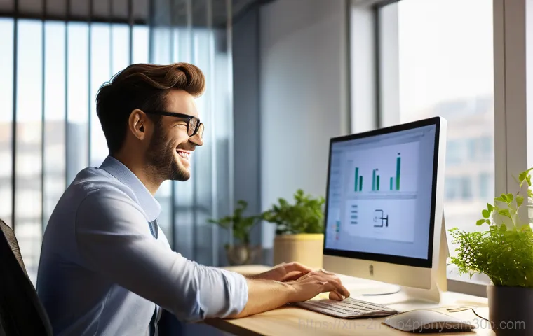 수하동 STATUS_RESOURCE_NOT_OWNED - A young adult, male or female, with a determined expression, is actively troubleshooting a desktop c...