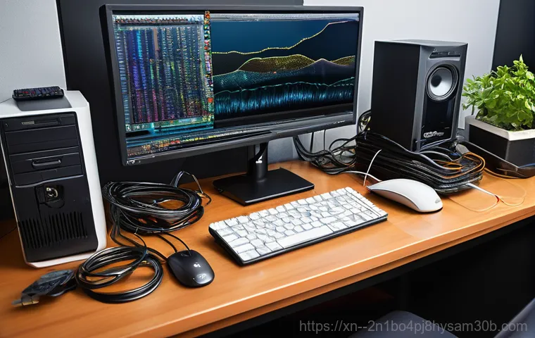 마두동 BUGCODE_USB_DRIVER - **Prompt:** A young adult, looking visibly frustrated and confused, staring intensely at a computer ...