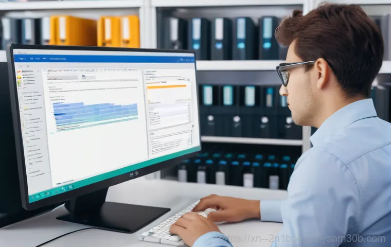 흥도동 ACPI_BIOS_ERROR - **Prompt:** A close-up, well-lit shot of the inside of an open desktop computer tower. A person's ha...