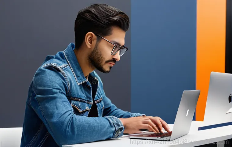 청운동 맥북에어 판매 및 수리 - Inside a clean, well-lit tech repair workshop, a skilled, middle-aged male technician wearing a clea... 청운동 맥북에어 판매 및 수리 - Inside a clean, well-lit tech repair workshop, a skilled, middle-aged male technician wearing a clea...