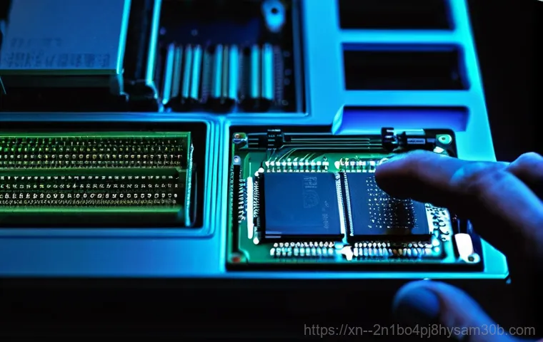 돈암동 PAGE_FAULT_IN_NONPAGED_AREA - **Prompt 1: Blue Screen of Despair and Hardware Clues**
    A person, appearing frustrated and confu...