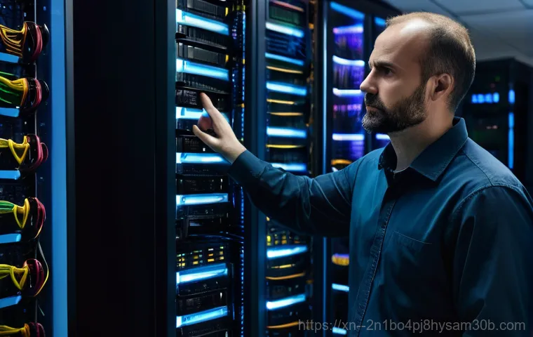 교북동 컴퓨터 desktop 출장방문수리점 - A professional male computer technician, dressed in a clean dark blue uniform with a subtle company ...