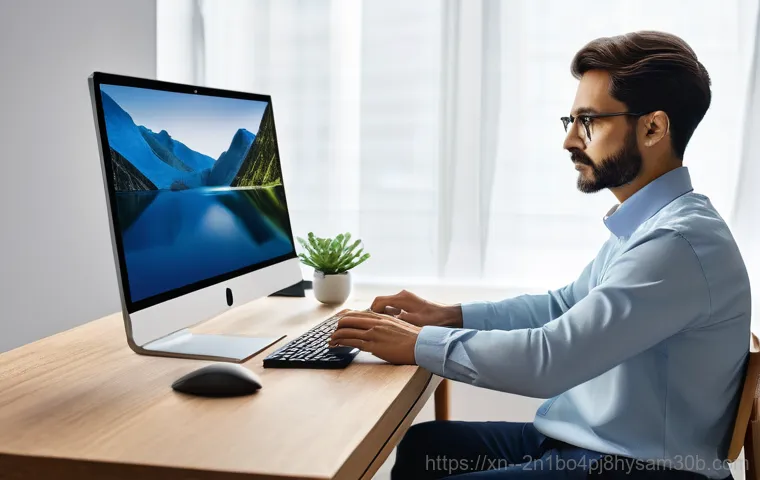 성산동 워크스테이션출장방문수리점 - **Workstation Emergency Repair:** A female freelance graphic designer, looking anxious and slightly ... 성산동 워크스테이션출장방문수리점 - **Workstation Emergency Repair:** A female freelance graphic designer, looking anxious and slightly ...