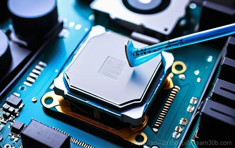 신계동 cpu조립 및 교체수리 - A skilled and focused computer technician, wearing a clean work uniform, is carefully installing a n...