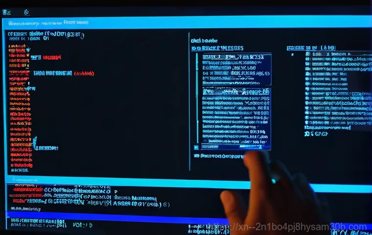 고덕동 STATUS_KERNEL_DISK_ERROR - Image Prompt 1: The Frustration of a Blue Screen and Damaged Data**