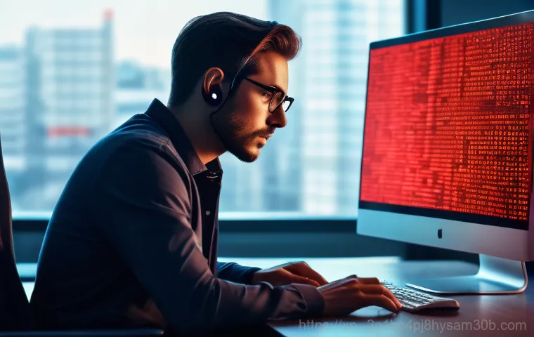 창천동 윈도우10 windows10 재설치 포맷  초기화 - A person sits at a desk in a moderately lit room, looking visibly frustrated and stressed. They are ...