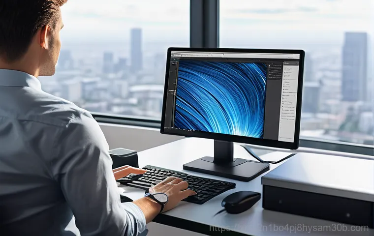 강일동 STATUS_DISK_CORRUPTION - **Prompt:** A stylized, close-up shot of a hard disk drive (HDD) or solid-state drive (SSD), but wit...