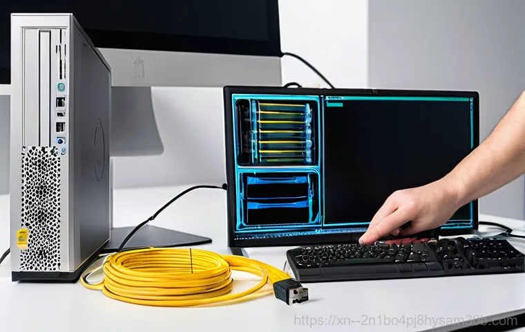 중랑구 STATUS_DEVICE_NOT_READY - **Image Prompt 1: The Frustration of "Device Not Ready"**
    A person, looking visibly stressed and...