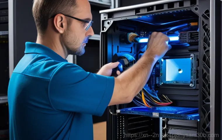 관악구 bootdevice - A person in their late 30s, dressed in a casual, clean t-shirt and jeans, sitting at a home office d... 관악구 bootdevice - A person in their late 30s, dressed in a casual, clean t-shirt and jeans, sitting at a home office d...