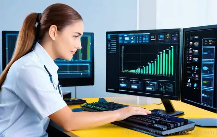 서소문동 pc복구중 - A person (a female professional in her 30s in business casual or a male parent in his 40s in a polo ... 서소문동 pc복구중 - A person (a female professional in her 30s in business casual or a male parent in his 40s in a polo ...