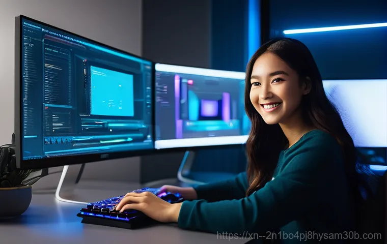 운니동 하드조립 및 교체수리 - A young adult, either male or female, sits at a desk in a dimly lit home office, looking utterly fru... 운니동 하드조립 및 교체수리 - A young adult, either male or female, sits at a desk in a dimly lit home office, looking utterly fru...
