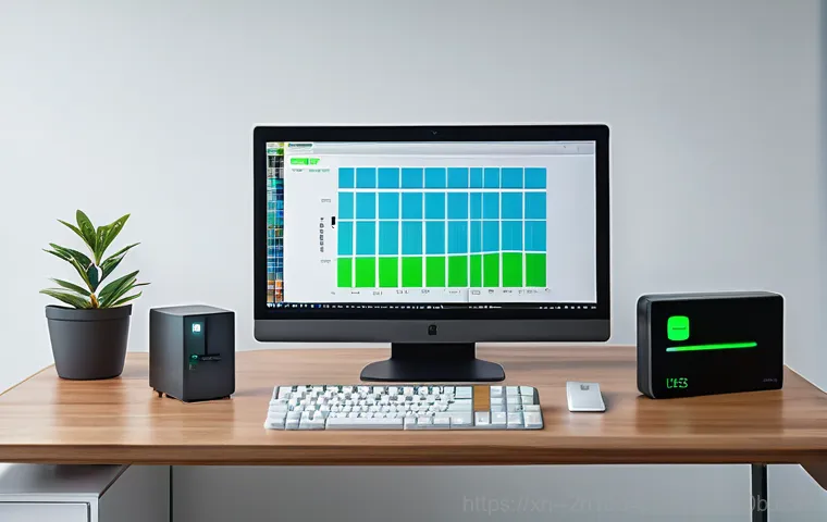 경운동 NAS출장방문수리점 - A professional IT technician, a man in his 40s wearing a clean, smart-casual uniform, is meticulousl... 경운동 NAS출장방문수리점 - A professional IT technician, a man in his 40s wearing a clean, smart-casual uniform, is meticulousl...