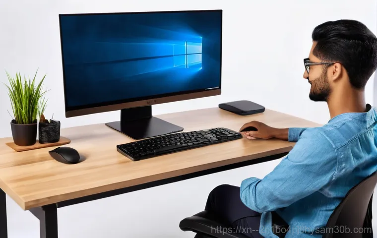 용신동 WHEA_UNCORRECTABLE_ERROR - An overhead shot looking into an open desktop computer case, with a person's hands carefully handlin...