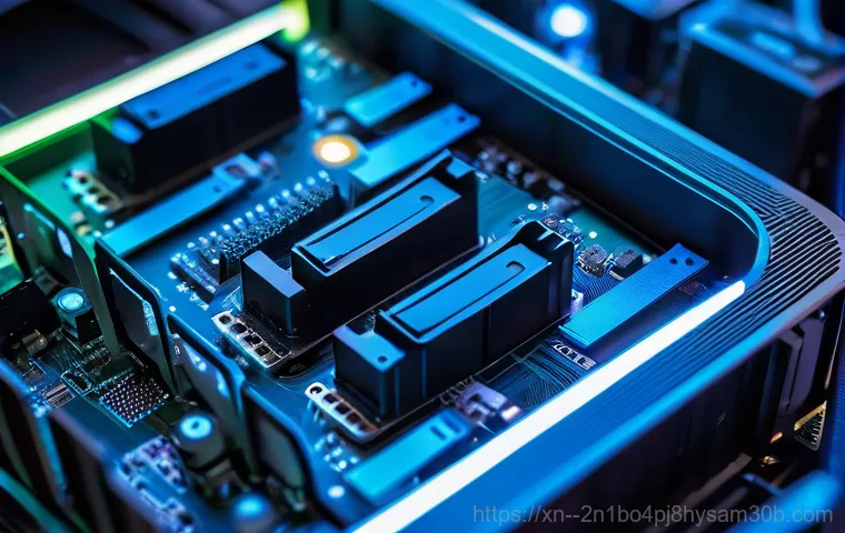 선유동 PROCESS_HAS_LOCKED_PAGES - A frustrated young adult, male, sitting at a desk in a dimly lit home office, staring intently at a ...