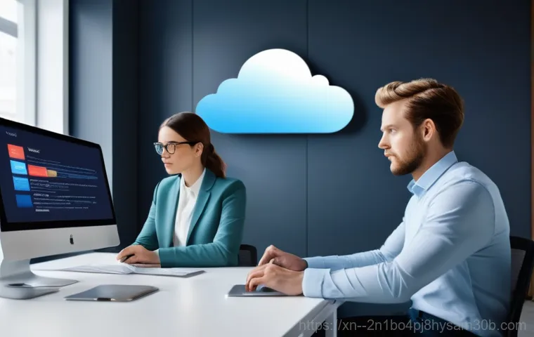 인사동 STATUS_FILE_IN_USE - **Scene 1 (Left/Foreground):** A person, looking satisfied and organized, is meticulously saving and... 인사동 STATUS_FILE_IN_USE - **Scene 1 (Left/Foreground):** A person, looking satisfied and organized, is meticulously saving and...