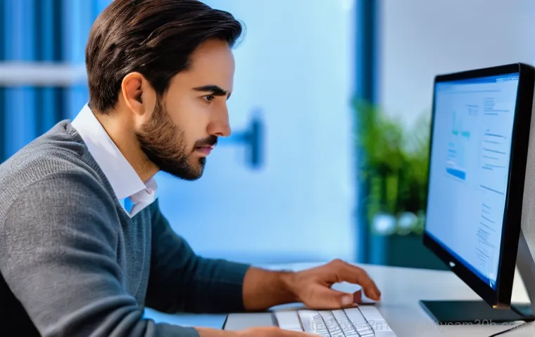 성동구 STATUS_DISK_READ_FAILURE - **Image Prompt 1: The Dread of 'STATUS_DISK_READ_FAILURE'**
    A close-up shot of a young adult, po...