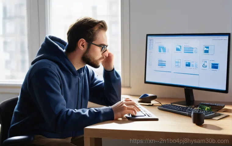 초월읍 STATUS_KERNEL_EXECUTION_ERROR - **Image Prompt 2: Blue Screen of Death Surprise**
An individual in their late twenties or early ... 초월읍 STATUS_KERNEL_EXECUTION_ERROR - **Image Prompt 2: Blue Screen of Death Surprise**
An individual in their late twenties or early ...