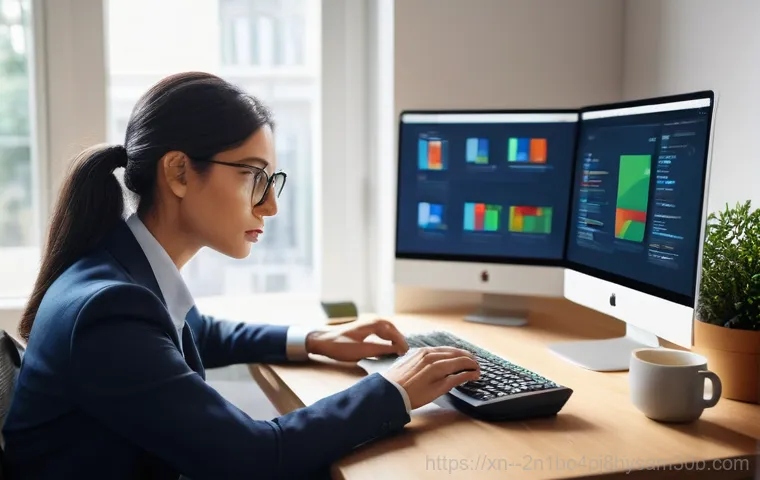 구로동 STATUS_DEVICE_NOT_READY - **Prompt:** A young, frustrated person (gender-neutral, wearing casual clothes) sitting in front of ...