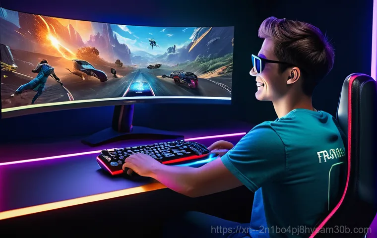 탄현동 그래픽카드조립 및 교체수리 - A professional computer technician, wearing a clean, dark blue uniform shirt, is meticulously workin... 탄현동 그래픽카드조립 및 교체수리 - A professional computer technician, wearing a clean, dark blue uniform shirt, is meticulously workin...