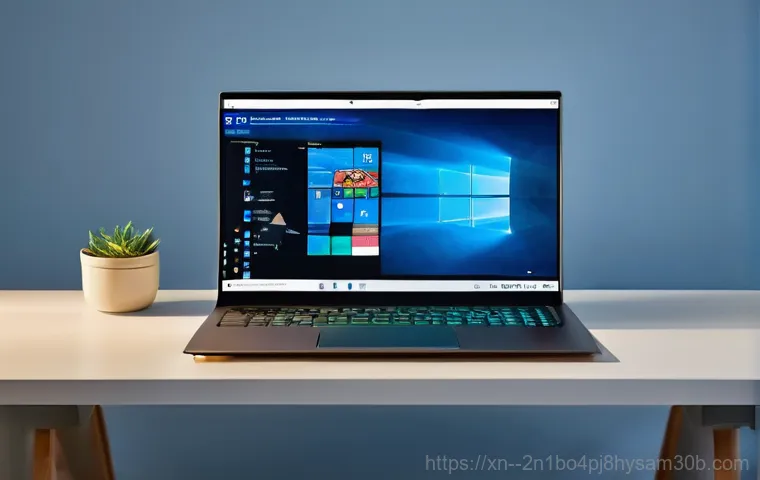 인수동 윈도우11 windows11 재설치 포맷  초기화 - A person, appearing slightly frustrated and with a thoughtful expression, is looking at a modern lap...