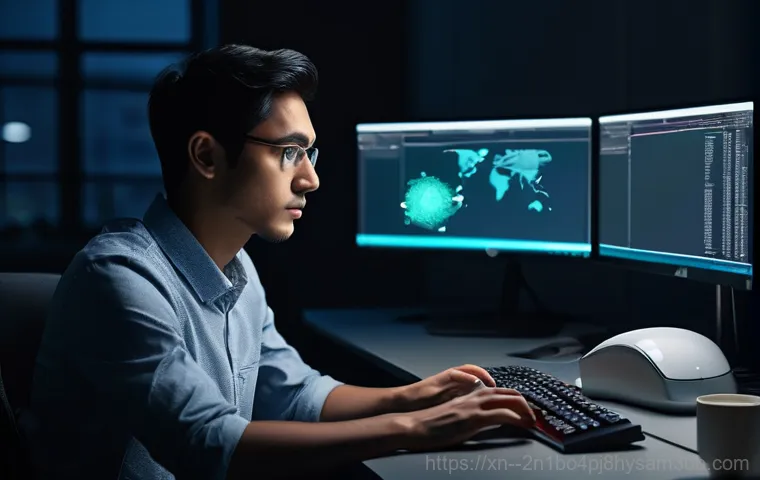 체부동 STATUS_FLOAT_DIVIDE_BY_ZERO - **Prompt:** An abstract, digital art representation of the mathematical concept of "division by zero...