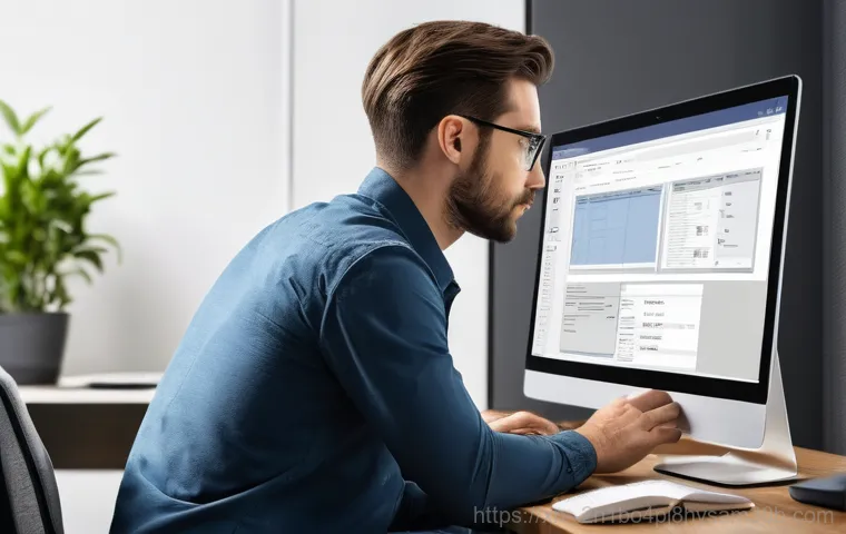 동선동 DEVICE_DRIVER_MISMATCH - **Prompt:** A young adult, dressed in comfortable casual wear (t-shirt and jeans), sits at a clutter...