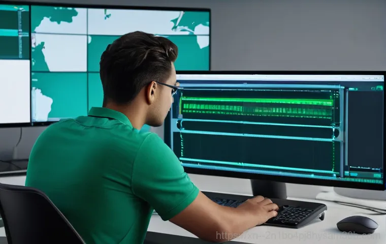 중구 DRIVER_CAUGHT_MODIFYING_FREED_POOL - An abstract, high-tech visualization of conflicting data streams within a computer system. Glowing, ... 중구 DRIVER_CAUGHT_MODIFYING_FREED_POOL - An abstract, high-tech visualization of conflicting data streams within a computer system. Glowing, ...