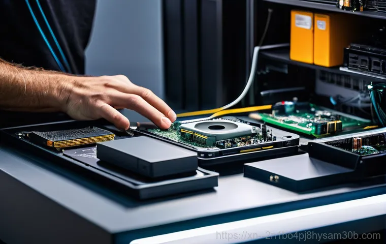 서교동 맥미니 판매 및 수리 - A close-up shot of a sleek, silver M2 Mac Mini, centrally positioned on a clean, minimalist wooden d...