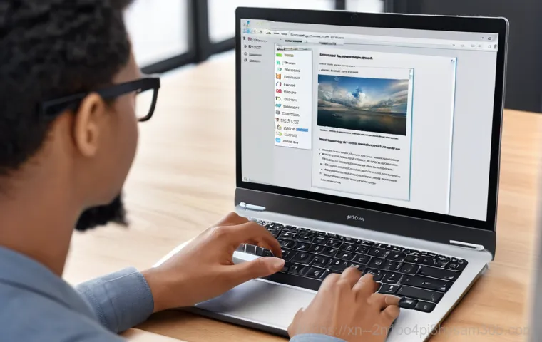 견지동 STATUS_INVALID_IMAGE_FORMAT - A close-up of a person (adult, neutral gender, wearing casual clothes) looking intently at a compute... 견지동 STATUS_INVALID_IMAGE_FORMAT - A close-up of a person (adult, neutral gender, wearing casual clothes) looking intently at a compute...