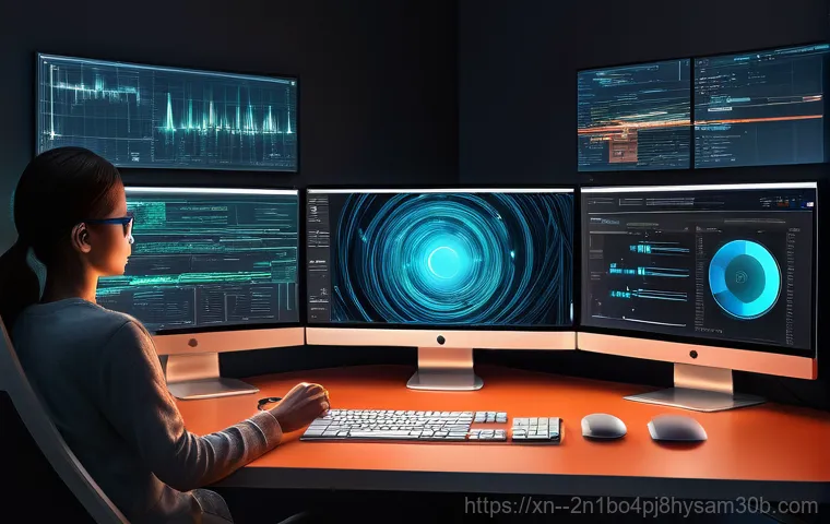 덕이동 STATUS_STACK_UNDERFLOW - **Prompt:** "A stylized depiction of a computer user, appearing slightly confused, reaching into an ... 덕이동 STATUS_STACK_UNDERFLOW - **Prompt:** "A stylized depiction of a computer user, appearing slightly confused, reaching into an ...