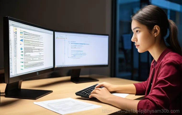 구로동 STATUS_KERNEL_DEVICE_ERROR - A highly focused female IT professional, dressed in a practical work vest over a collared shirt, is ... 구로동 STATUS_KERNEL_DEVICE_ERROR - A highly focused female IT professional, dressed in a practical work vest over a collared shirt, is ...