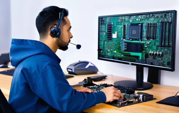 신창동 메인보드조립 및 교체수리 - **Prompt:** A young adult, looking perplexed and slightly frustrated, staring at a desktop computer ... 신창동 메인보드조립 및 교체수리 - **Prompt:** A young adult, looking perplexed and slightly frustrated, staring at a desktop computer ...