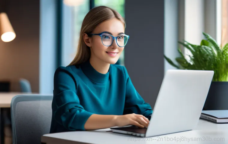 효자동 블루스크린 - A professional, clean, and realistic photo of a male computer repair technician in his mid-30s, wear... 효자동 블루스크린 - A professional, clean, and realistic photo of a male computer repair technician in his mid-30s, wear...