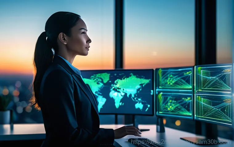 신영동 네트워크구축 설정 및 세팅오류해결 - Inside a bustling, contemporary office, three diverse office workers (one male, two females, all dre... 신영동 네트워크구축 설정 및 세팅오류해결 - Inside a bustling, contemporary office, three diverse office workers (one male, two females, all dre...