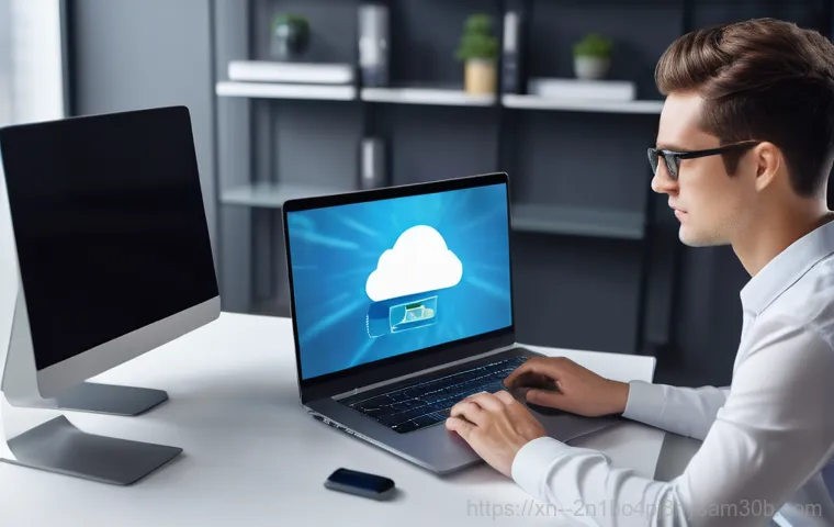 대화동 STATUS_KERNEL_LOG_FAILURE - A highly focused computer technician, wearing a clean lab coat and anti-static wrist strap, carefull...