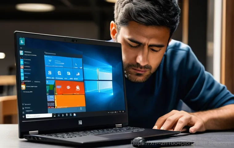 성북동 프리도스 윈도우설치 - **Prompt:** A young adult, male or female, with a look of initial excitement, unboxes a sleek, moder...