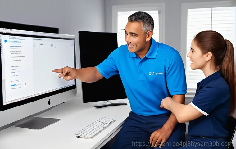 인사동 아이맥 판매 및 수리 - **Image Prompt 2: Seamless iMac SSD Upgrade for Speed**
    A sleek, modern 24-inch iMac sits on a s...